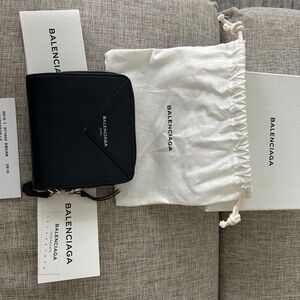 Balenciaga navy wallet